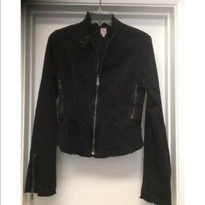 Vintage nwot Joie black motorcycle jacket med